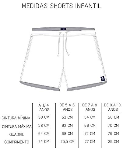 Shorts Infantil Panda Dj > de 9 a 10 anos