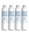 Waterspecialist DA29-00020B Replacement Refrigerator Water Filter, Compatible with Samsung DA29-00020B, DA29-00020A, HAF-CIN/EXP, 46-9101(Pack of 4)