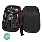 Hohopeti Professionelles Garten Veredelungswerkzeug Satz 2mm Baumschul Pfropfschere mit Stahlgriff...
