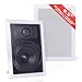 Pyle PDIW65 In-Wall/In-Ceiling 6.5-Inch Stereo Speakers, 2-Way, Flush Mount, White (Pair)