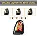 VLAND LED Union Jack Clear Tail Lights Compatible For [ 2007-2013 BMW Mini Cooper R56 R57 R58 R59 ] W/Sequential Turn Signal, Rear Lamp Assembly, No Not For F Series & Cooper Clubman