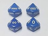 Roll A Random Number 1 to 10000! 4 Dice Set (UNIT, TENS, HUNDREDS, THOUSANDS) Great for Random Numbers & Loot in RPGs The Dungeon Master's Friend