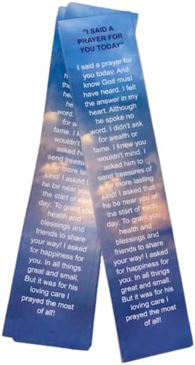 Marcadores religiosos con texto en inglés "I Said A Prayer for You Today" (50 unidades)