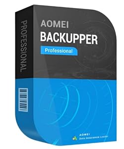 AOMEI Backupper PRO Datensicherung Programm, Rettung bei Malware-Befall, defekter Festplatte oder Windows Crashes - für 2 PCs, lebenslange Laufzeit für Win 11, 10