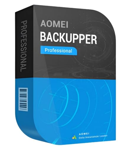 AOMEI Backupper PRO Datensicherung Programm, Rettung bei Malware-Befall, defekter Festplatte oder Windows Crashes - für 2 PCs, lebenslange Laufzeit für Win 11, 10
