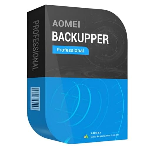 AOMEI Backupper PRO Datensicherung Programm, Rettung bei Malware-Befall, defekter Festplatte oder Windows Crashes - für 2 PCs, lebenslange Laufzeit für Win 11, 10