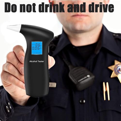 Breathalyzer with LCD Display Portable Personal Breath Alcohol Tester with 12 Replaceable Mouthpieces, Breathalyzers for Home or Party Use - Thumbnail 5