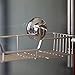 iPEGTOP L-4 Strong Suction Cup Shower Caddy Bath Shelf Storage, Combo Organizer Basket for Shampoo, Soap, Conditioner, Razor Bathroom Accessories - Rustproof Stainless Steel, Chrome