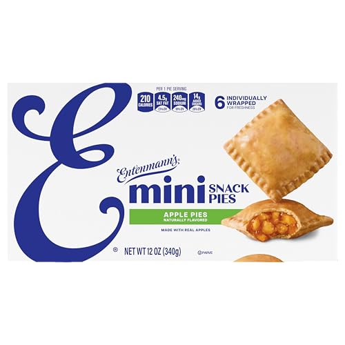 Entenmann’s Minis Apple Snack Pies, Box of Apple Pies, 12 oz, 6 Count