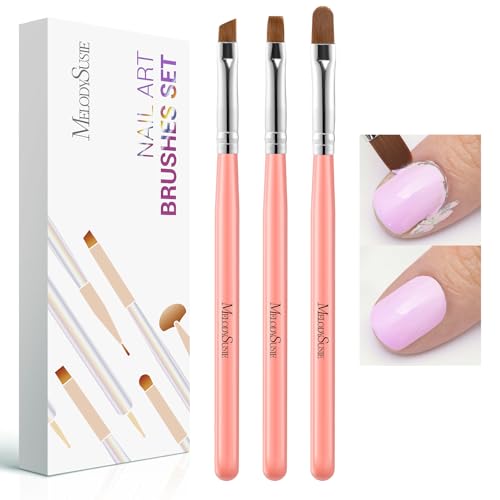 Image of MelodySusie 3Pcs Nail Art Clean Up Brushes