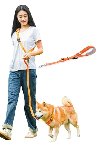 [LaLUCA GOODS] 犬 ショルダーリード 小型犬 中型犬 大型犬 アドバンスモア 01モデル ハンズフリー オレンジ ショルダーパーツ Sサイズ