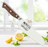 Shape28 Customizable Stainless Steel Steel Santoku Kitchen Knife with Laser Engraved Cooking Gifts for Him Her Housewarming Gifts Kitchen Knife Gift Set
