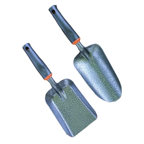 BESPORTBLE Gardening Tools 2 Pack of Strong Resistant Shovels for Soil Loosening Planting and Fertilizing Versatile for Daily Use