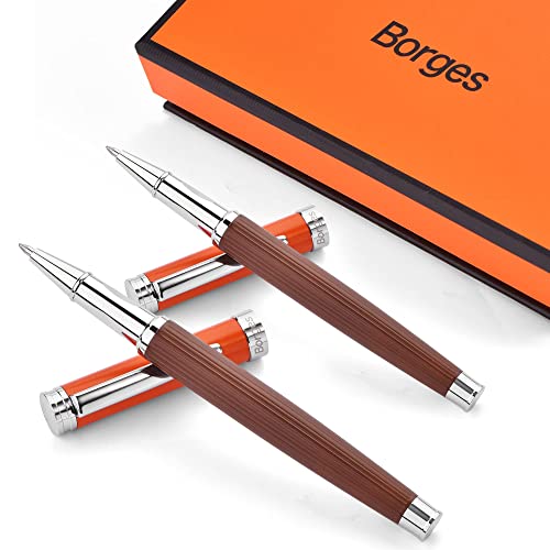 Borges business gifts high-end signature pens, beautiful ballpoint pen gift sets, smooth writing signature pens, best for men and women, professional, executive offices, fancy ballpoint pen gifts.