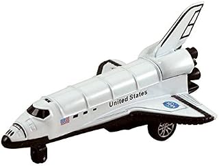 KiNFUN NASA Space Shuttle, 5 inch, Die Cast Metal Pullback Action Toy Model