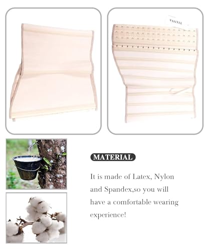Image of YIANNA Latex Long Torso Waist Trainer for Women Tummy Control Underbust Waist Cincher Corset Sport Girdle Body Shaper,YA11688-Beige-XS