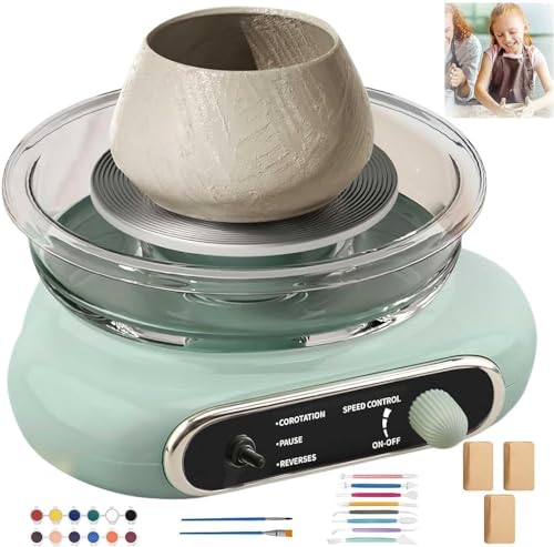 Mini Máquina Eléctrica De Cerámica Con Rueda De Cerámica, Rueda Giratoria De Alfarero Para Niños Adultos, Máquina Formadora De Cerámica Con Juego De Herramientas De Arcilla, Kit De Cerámica Diy Para P