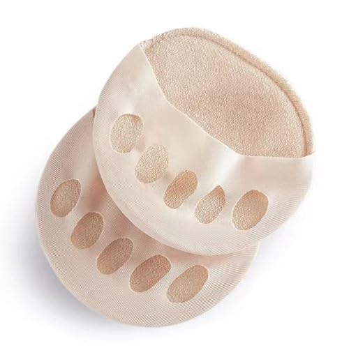 8 pares almohadillas del antepié, Almohadillas metatarsianas para pies de tela, plantillas ortopédicas para zapatos, protección para los pies, color piel, plantilla transpirable para mayor comodidad