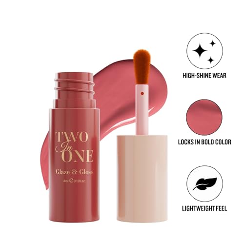 Image of Character Two in One- Glaze & Gloss | Bold Color + High-Shine Lip Gloss | Lightweight, Smudge-Proof & Transfer-Resistant | Non-Sticky, Comfortable Wear | Travel-Friendly & Long-Lasting (CTO401, 4ml)