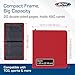 BCW Supplies 12-Pocket Z-Folio LX Trading Card Albums, Red