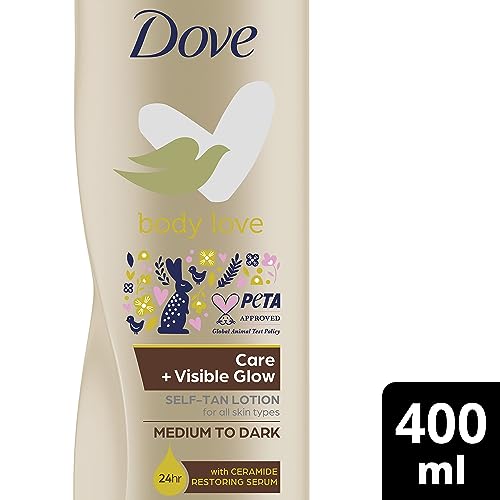 Loción corporal autobronceadora Dove Summer Revived crema hidratante corporal pack de 6 2