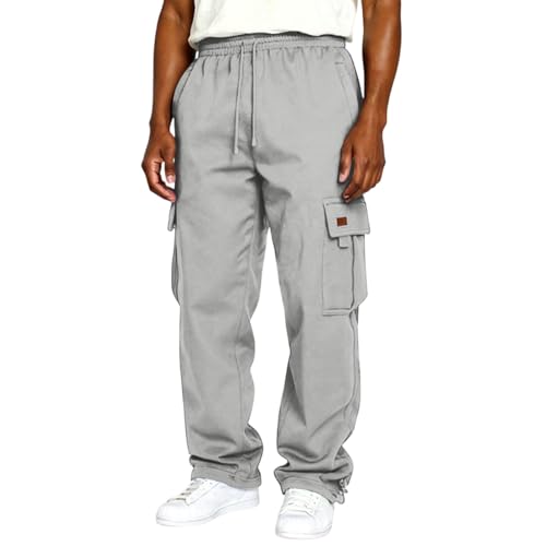 Mens Track Pants Lounge Elastic Wiasted Relaxed Fit Workout Baggy Casual Stretch Bottom Athletic Boys Joggers