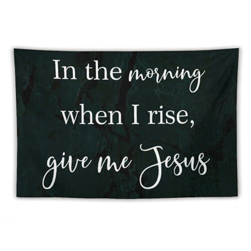 Tapiz de pared con frase cristiana Yelolyio para inspirar fe y serenidad cada mañana