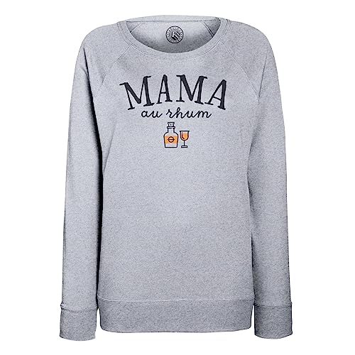 Sweatshirt Femme Mama au Rhum confortable en coton