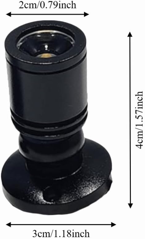 USB Mini LED Spotlight, 5V Dimmable Aluminum Light, Black, 6.6 ft image 2