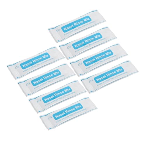 Milisten 1 caja Caja Sal para Limpieza Nasal Mezcla Instantánea para Enjuague Nasal sin Uso Profesional y Personal para Cuidado Diario y Alivio de Molestias Nasales
