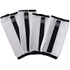 Reinsman Fly Boots - Lightweight Breathable Ventilated Loose Fitting Non-Slip Mesh Fly Boots Leg Wraps for Horses Set of 4, White