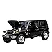 HWZH Modèle réduit de Voiture 1:32 pour Jeep Sahara Wrangler Jouets Véhicules Modèle Alliage Enfants Jouets Collection Cadeau Voiture Enfants 6 Porte Ouverte (Color : 1)