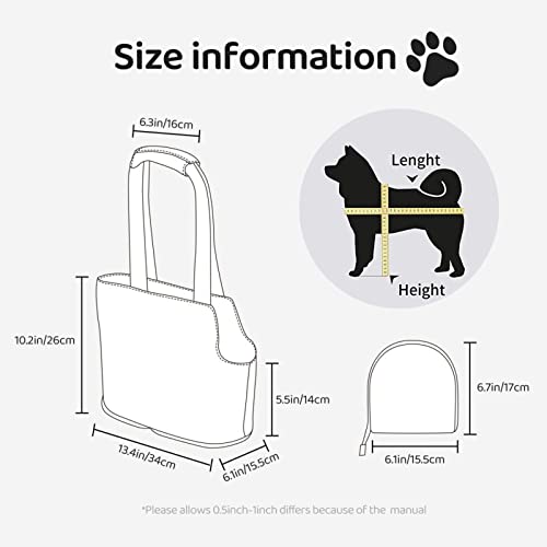 Custom Christmas Dog Paw Pet Carrier Purse For Small Dogs Cats Puppies, Personalized Pet's Name Text Portable Dog Cat Soft-Sided Carrier, Customized Pet Carrier Tote Bag For Walking Shopping Hiking #TOP5