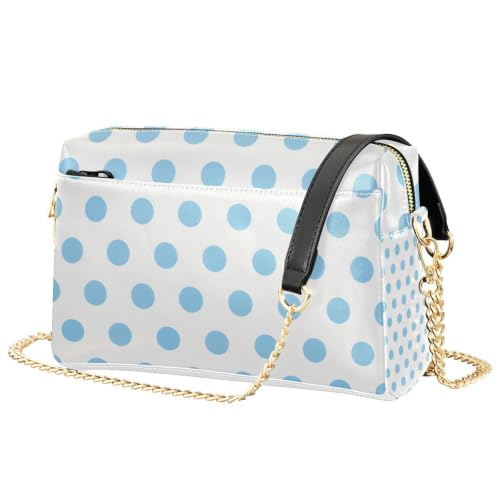 Sac à bandoulière pour femme à pois bleus pour vos sorties estivales