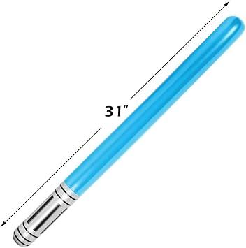 EVERMARKET 6PCS Inflatable lightsaber - Inflatable Swords for Themed Party, Blue Red Green Inflatable Light Saber Set Halloween/Christmas Party Bags Stocking Stuffers Party Favour for Cosplay Party