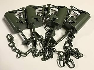 (4 Traps) FPS DP Dog Proof Coon Traps Powder Coated Raccoon, Skunk, Possum