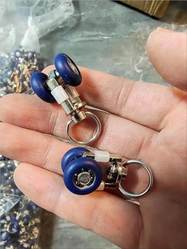 Rodillos de riel de cortina de alta durabilidad con 20 poleas de metal de tamaño grande 6