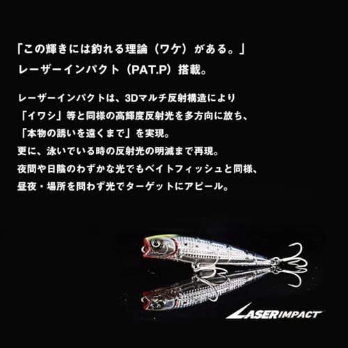 ダイワ(DAIWA) レーザーインパクト搭載ルアー モアザンソルトペンシル110F-LI LIチャートヘッドイワシ 3枚目