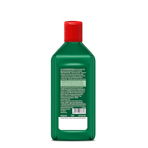 Image of Castrol Ultra Protect Wax (100 ml) - Carnauba Wax Infused Formula for Deep Gloss, UV Protection, Water Repellence & Long-Lasting Shine | Easy Apply & Wipe Car /Bike Polish