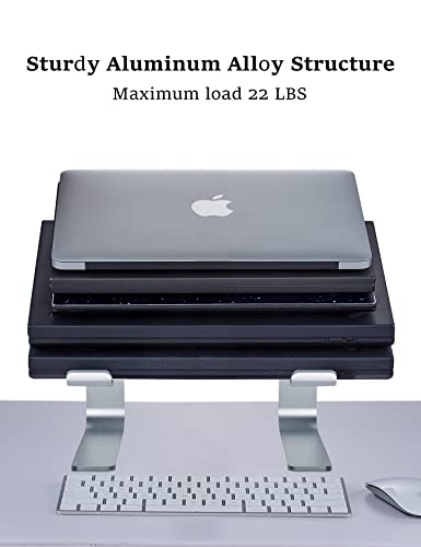 DEEDRR-Laptop-Stand-for-Desk-with-USB-Cooling-Fans-Ergonomic-Aluminum-Laptop-Stand-Cooling-Pad-Ventilated-Laptop-Riser-Holder-for-11-17-Inches-Notebook-MacBook-Greenish-Gray