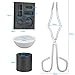 4 Pieces Graphite Torch ing Casting Kit, Ymiko Graphite Set High Purity Graphite Crucible Combo Ingot Torch ing Kit for Metal Gold Silver and Copper