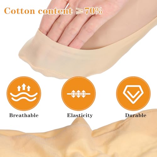 Lusofie Invisible Socks for Women Thin No Show Socks Womens - Soft Stretch Liner Sock | Dress Shoes Work Flats Loafers Pumps (6 Pairs)4