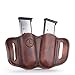 1791 Gunleather Mag Holster 2.1 - Double Mag Pouch for Single Stack Magazines, OWB Magazine Pouch for Belts