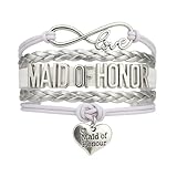 Maid of Honor Bracelet- Bridesmaid Gift Bracelet, Bridal Party Bracelets, Gift For Maid of Honor