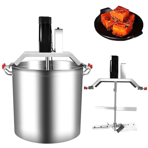 MiBoce Batidora Automática 40L/80L/140L, Batidora Eléctrica De Acero Inoxidable, con 4 Cuchillas, Velocidad De Batido Ajustable, para Sartenes, Sopas Y Salsas