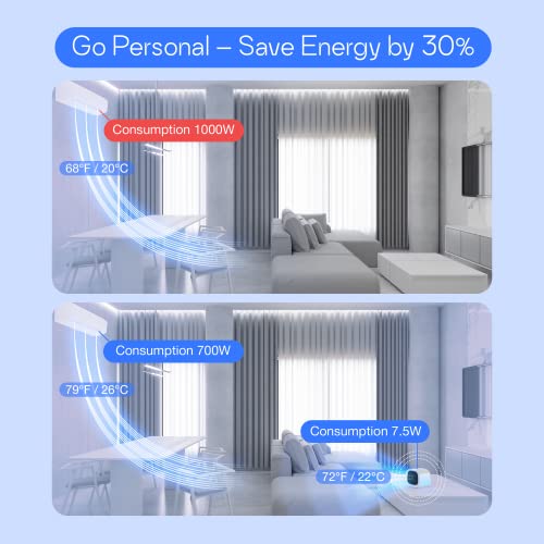 Image of Evapolar evaCHILL Personal Evaporative Air Cooler and Humidifier, Portable Air Conditioner, Desktop Cooling Fan, Ocean Blue