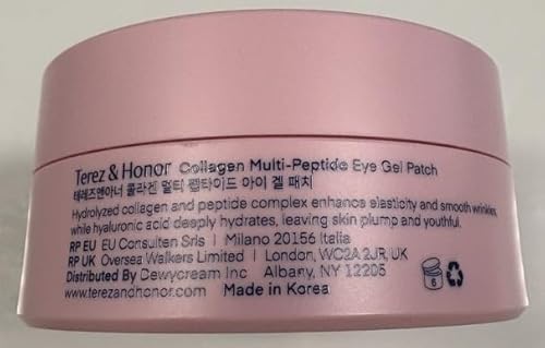 Augenpads gegen Augenringe Korean Skincare: Peptid Kollagen Hydrogelmaske für geschwollene Augen, dunkle, Falten, Tränensäcke, feine Linien - Tiefenhydration & Straffung, 60 Stück - Under Eye Patches