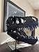 JOTNBOBO Dinosaur Skull Statue,Dinosaur Sculptures Bracket Tyrannosaurus Skull Replica Decoration Skull Bones Resin Replica with Bracket for Home Office Decor Shelf Display, Black
