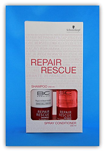 Preisvergleich Produktbild Schwarzkopf BC Bonacure Repair Rescue Shampoo 250ml + Intense Spray Conditioner 200ml