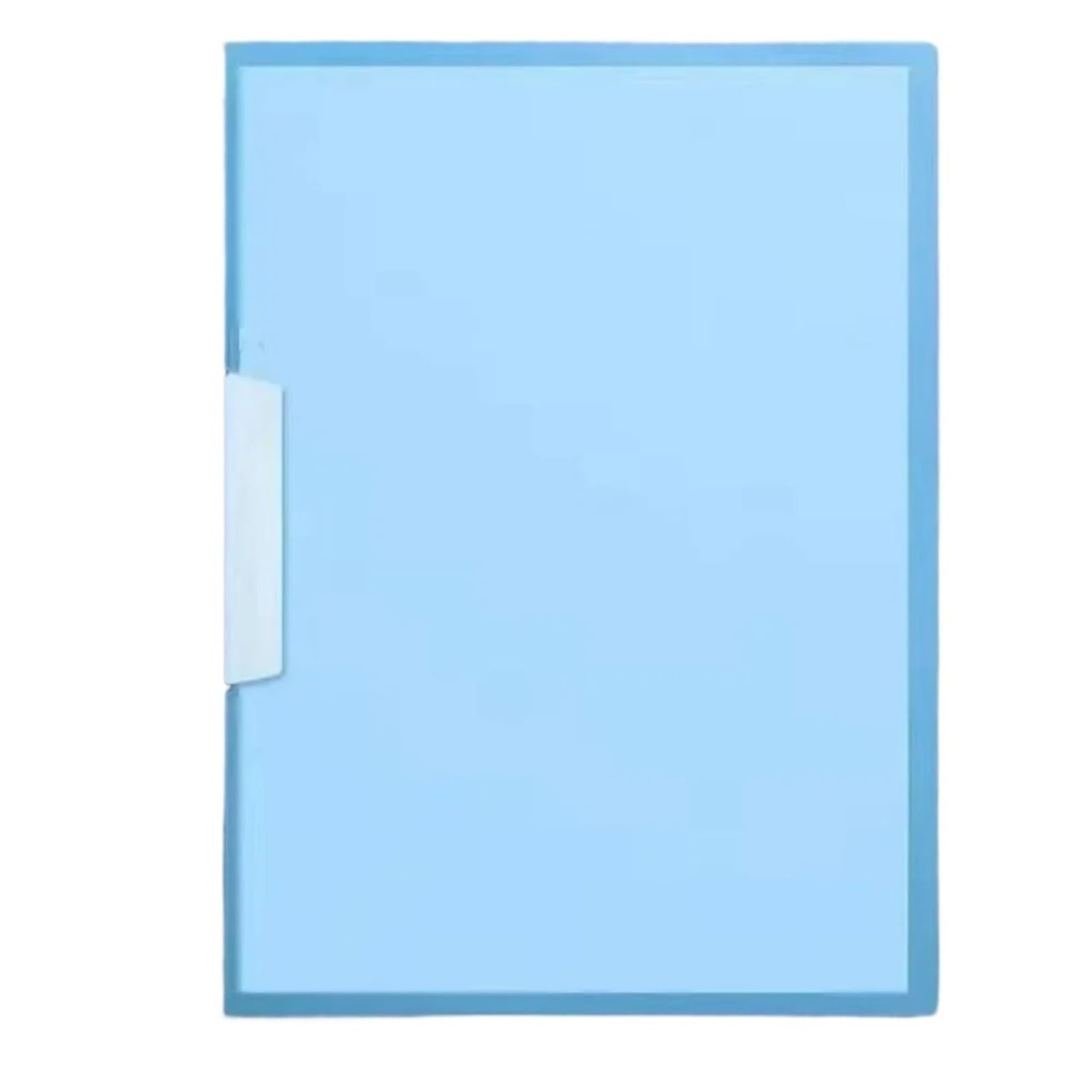 Carpeta Transparente Carpeta de archivos polipropileno con hebilla abierta lateral, tamaño A4, for documentos, varias páginas, transparente, bolsa inserción, papelería, 20 unidades Para Archivar(Blue)